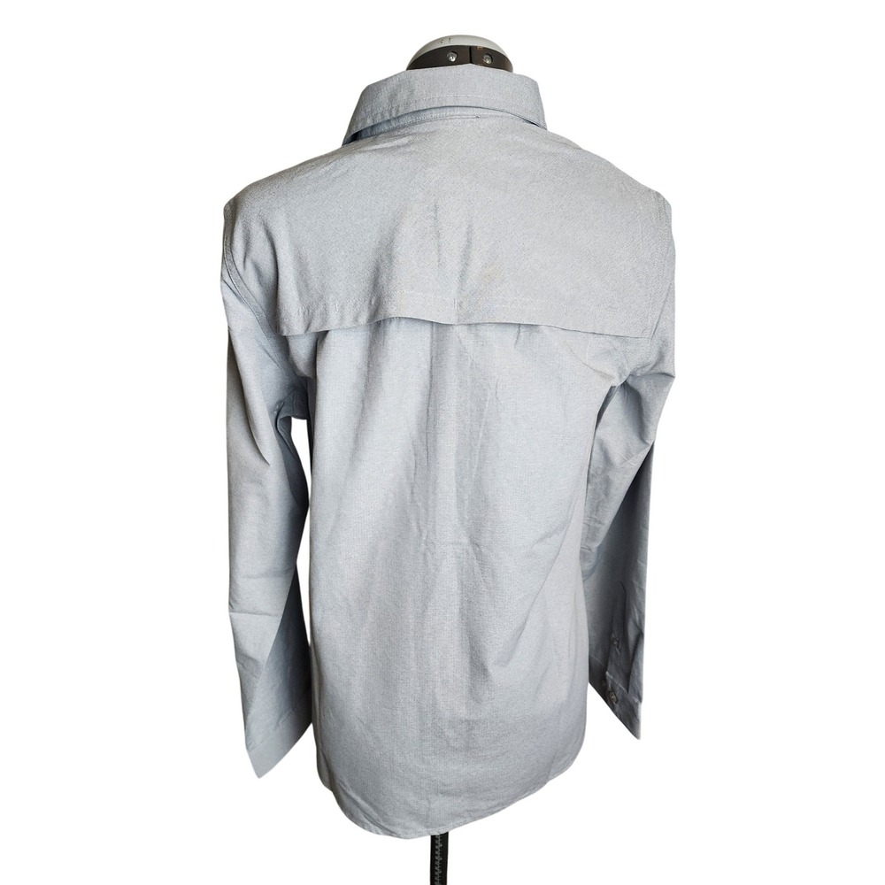 Filson Womens Twin Lakes Sport Shirt Blue Stone Long Sleeve Ventilated  M - Picture 4 of 10